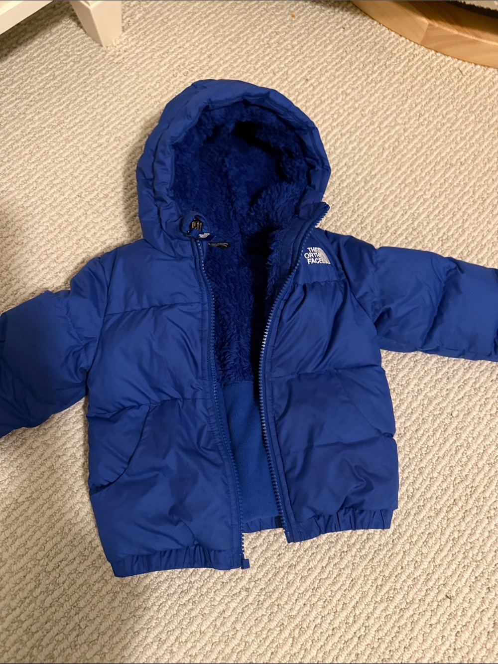 The North Face Toddler Royal Blue Hooded Puffer Jacket